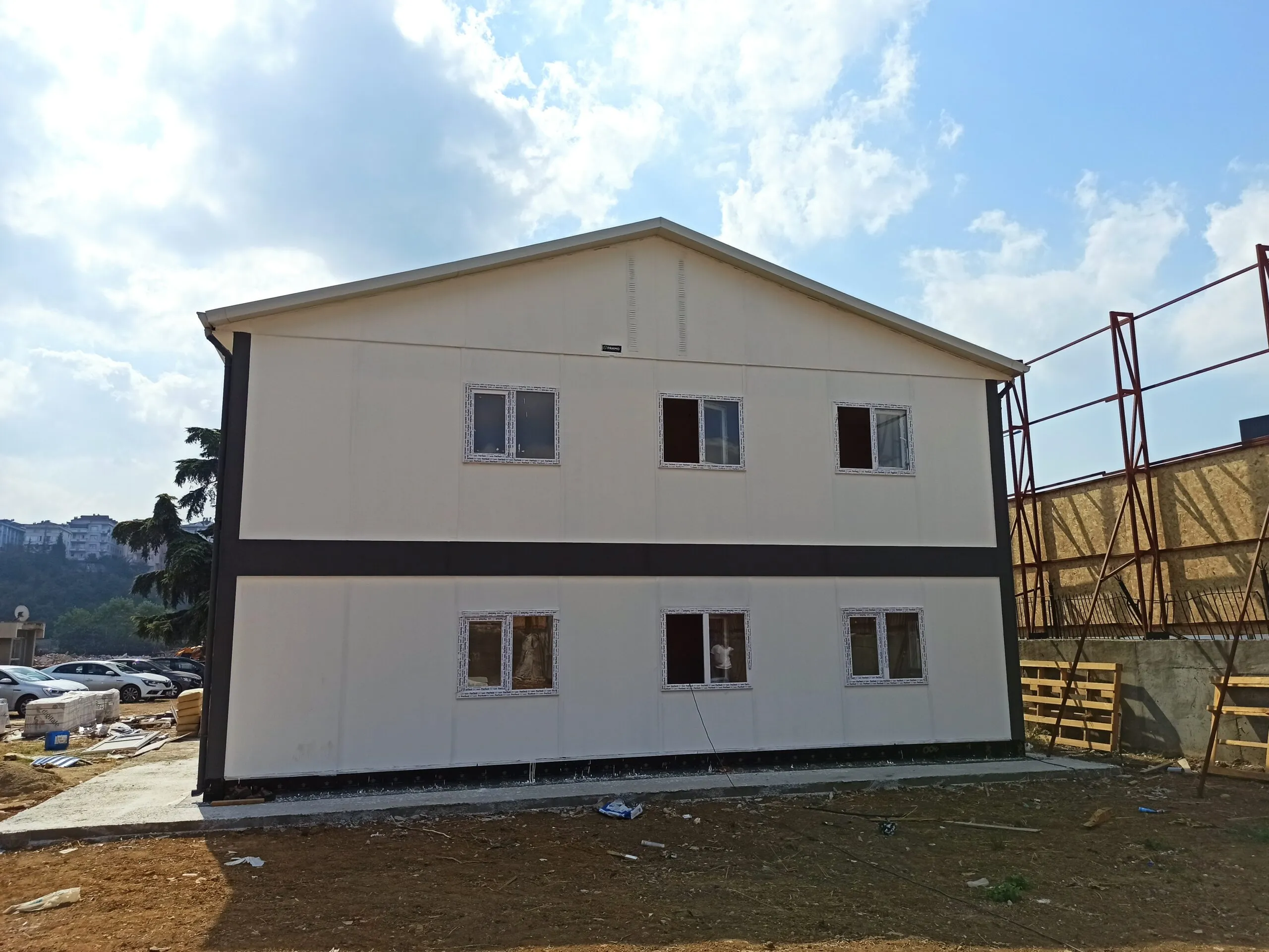 yol şantiyesi prefabrik ofis binası